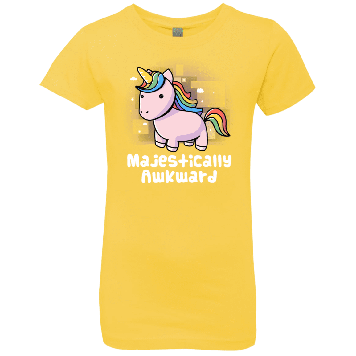 T-Shirts Vibrant Yellow / YXS Majestically Awkward Girls Premium T-Shirt