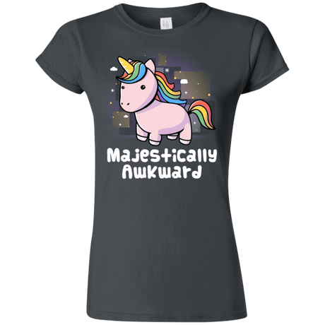 T-Shirts Charcoal / S Majestically Awkward Junior Slimmer-Fit T-Shirt