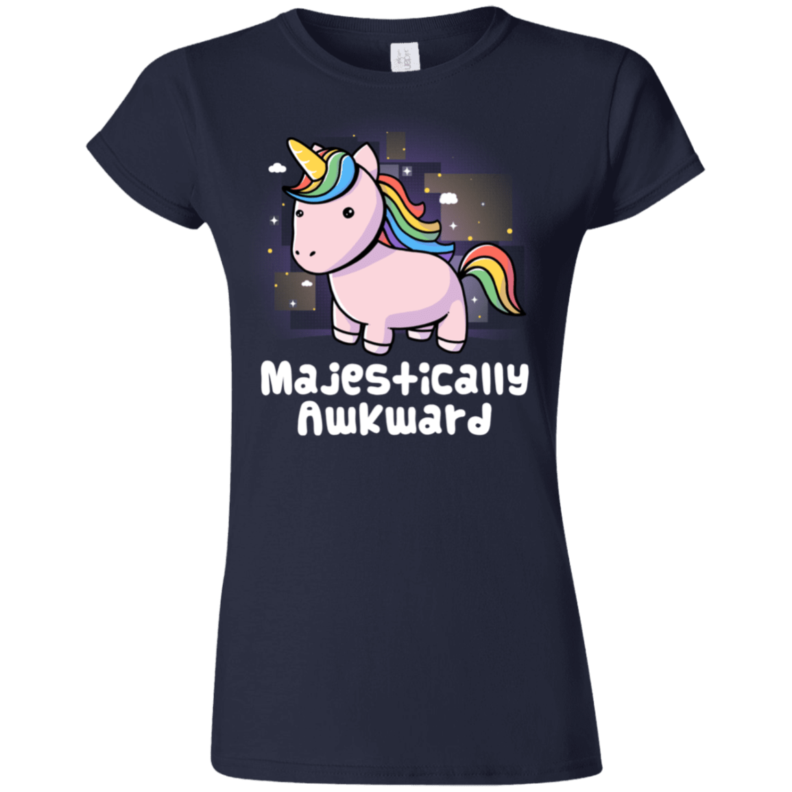 T-Shirts Navy / S Majestically Awkward Junior Slimmer-Fit T-Shirt