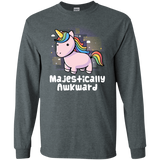 T-Shirts Dark Heather / S Majestically Awkward Men's Long Sleeve T-Shirt