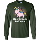 T-Shirts Forest Green / S Majestically Awkward Men's Long Sleeve T-Shirt