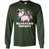 T-Shirts Forest Green / S Majestically Awkward Men's Long Sleeve T-Shirt