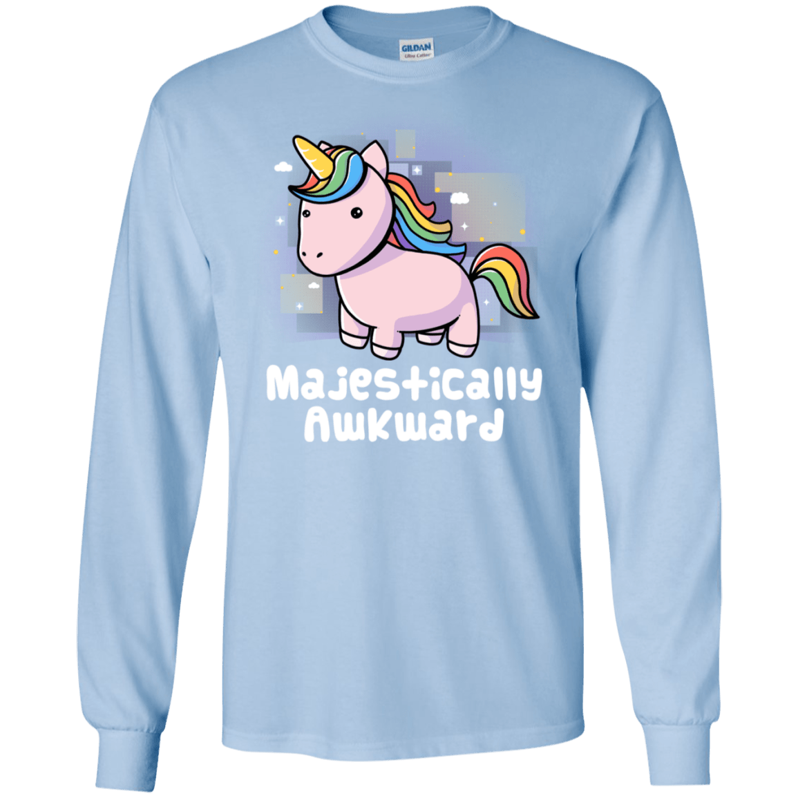 T-Shirts Light Blue / S Majestically Awkward Men's Long Sleeve T-Shirt