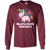 T-Shirts Maroon / S Majestically Awkward Men's Long Sleeve T-Shirt