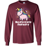 T-Shirts Maroon / S Majestically Awkward Men's Long Sleeve T-Shirt