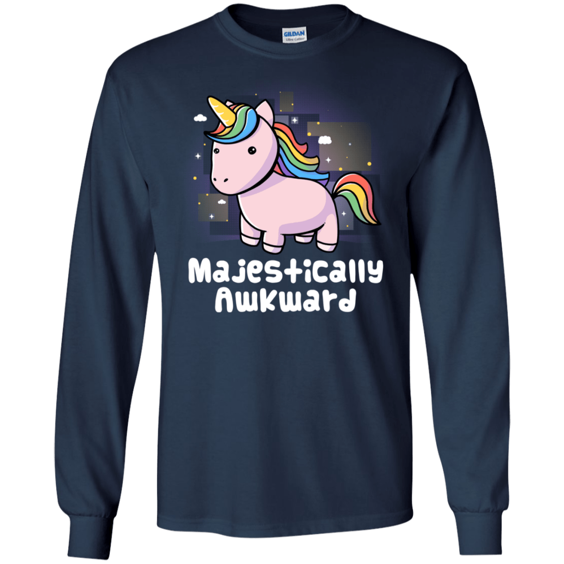 T-Shirts Navy / S Majestically Awkward Men's Long Sleeve T-Shirt