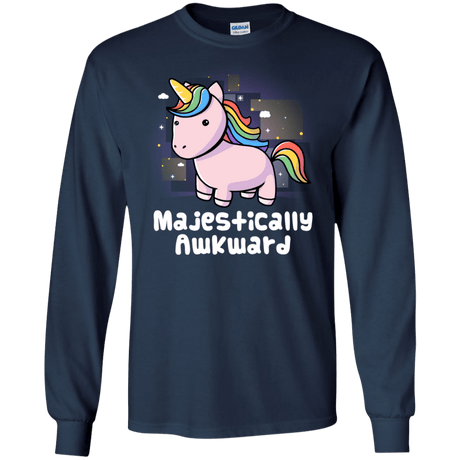 T-Shirts Navy / S Majestically Awkward Men's Long Sleeve T-Shirt