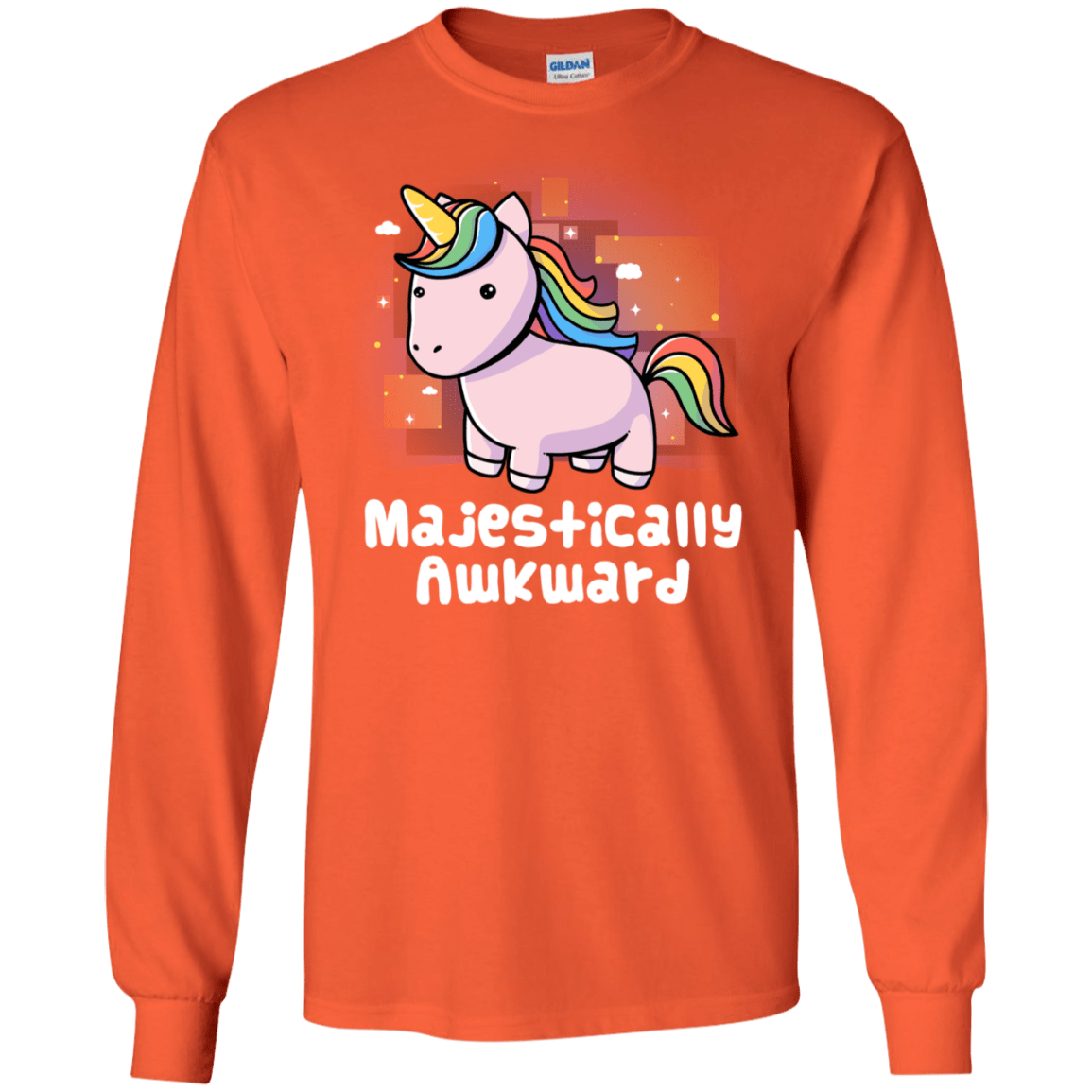 T-Shirts Orange / S Majestically Awkward Men's Long Sleeve T-Shirt