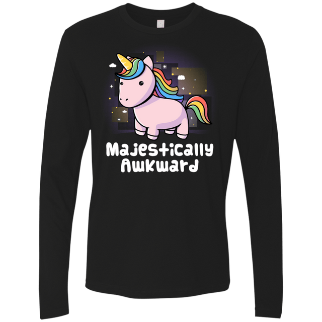 T-Shirts Black / S Majestically Awkward Men's Premium Long Sleeve