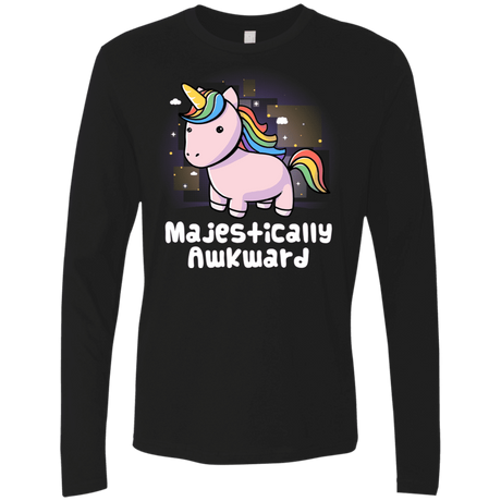 T-Shirts Black / S Majestically Awkward Men's Premium Long Sleeve