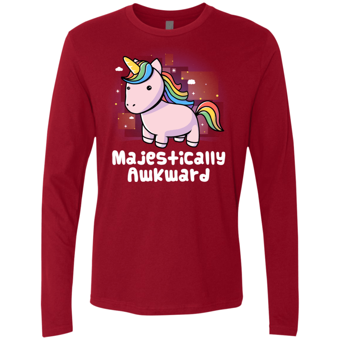 T-Shirts Cardinal / S Majestically Awkward Men's Premium Long Sleeve