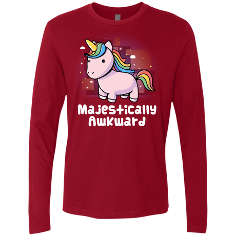 T-Shirts Cardinal / S Majestically Awkward Men's Premium Long Sleeve