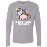 T-Shirts Heather Grey / S Majestically Awkward Men's Premium Long Sleeve