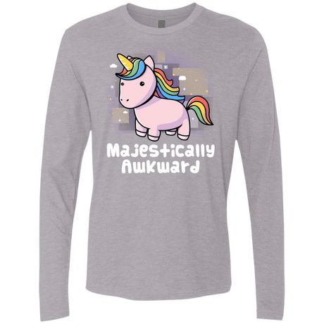 T-Shirts Heather Grey / S Majestically Awkward Men's Premium Long Sleeve