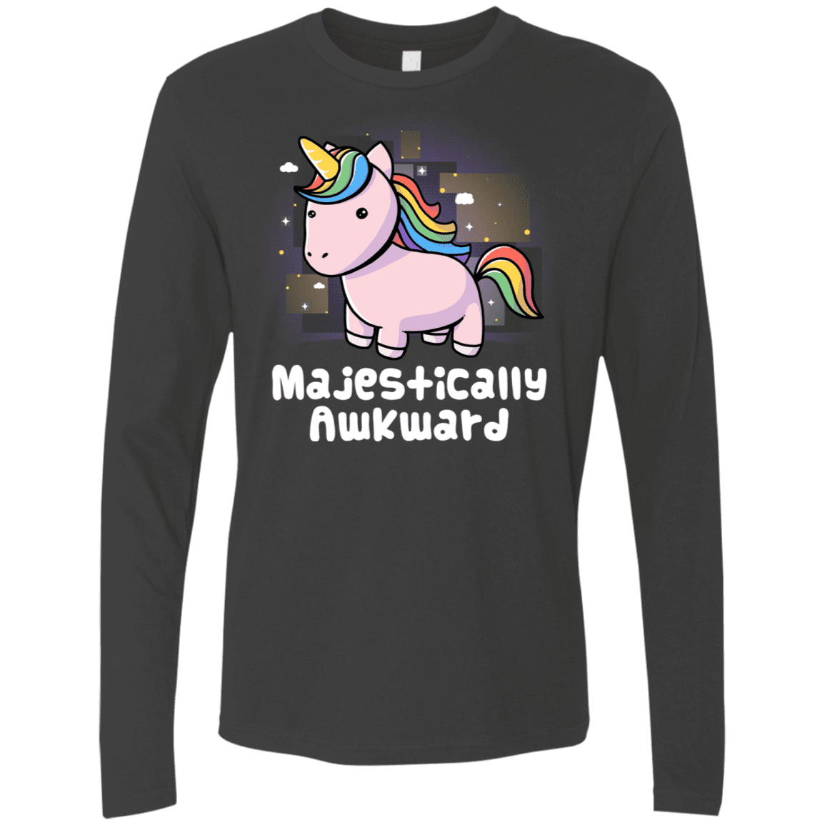 T-Shirts Heavy Metal / S Majestically Awkward Men's Premium Long Sleeve