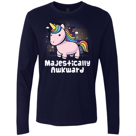 T-Shirts Midnight Navy / S Majestically Awkward Men's Premium Long Sleeve