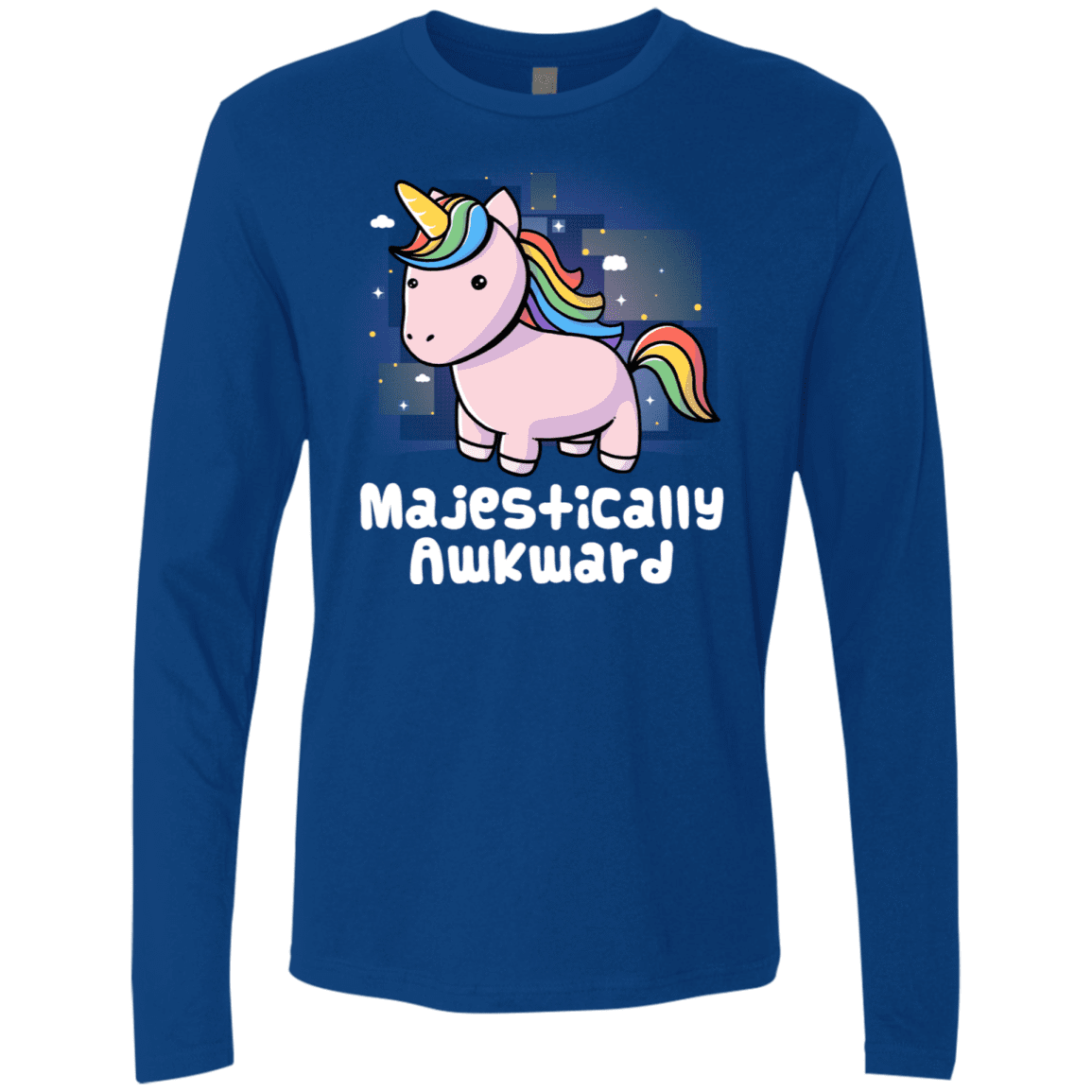 T-Shirts Royal / S Majestically Awkward Men's Premium Long Sleeve