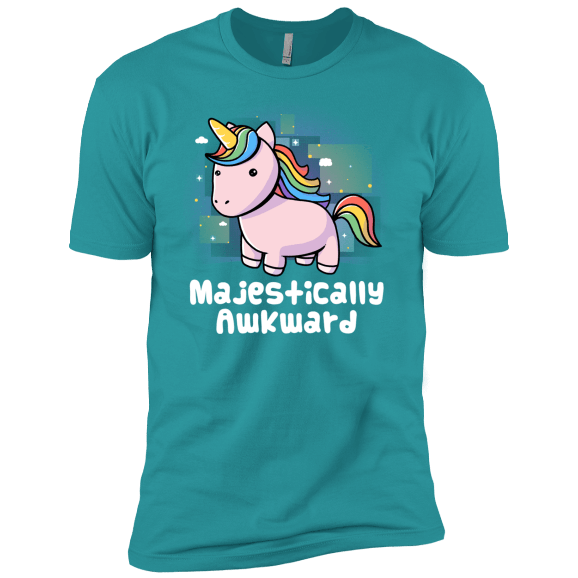 T-Shirts Tahiti Blue / X-Small Majestically Awkward Men's Premium T-Shirt