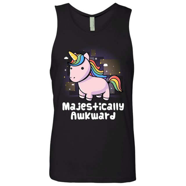 T-Shirts Black / S Majestically Awkward Men's Premium Tank Top