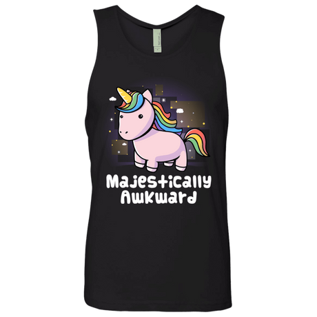 T-Shirts Black / S Majestically Awkward Men's Premium Tank Top