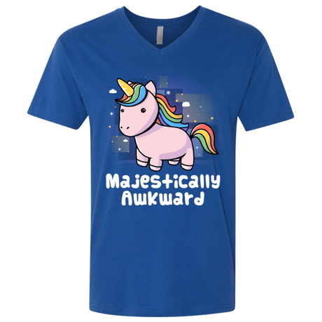 T-Shirts Royal / X-Small Majestically Awkward Men's Premium V-Neck