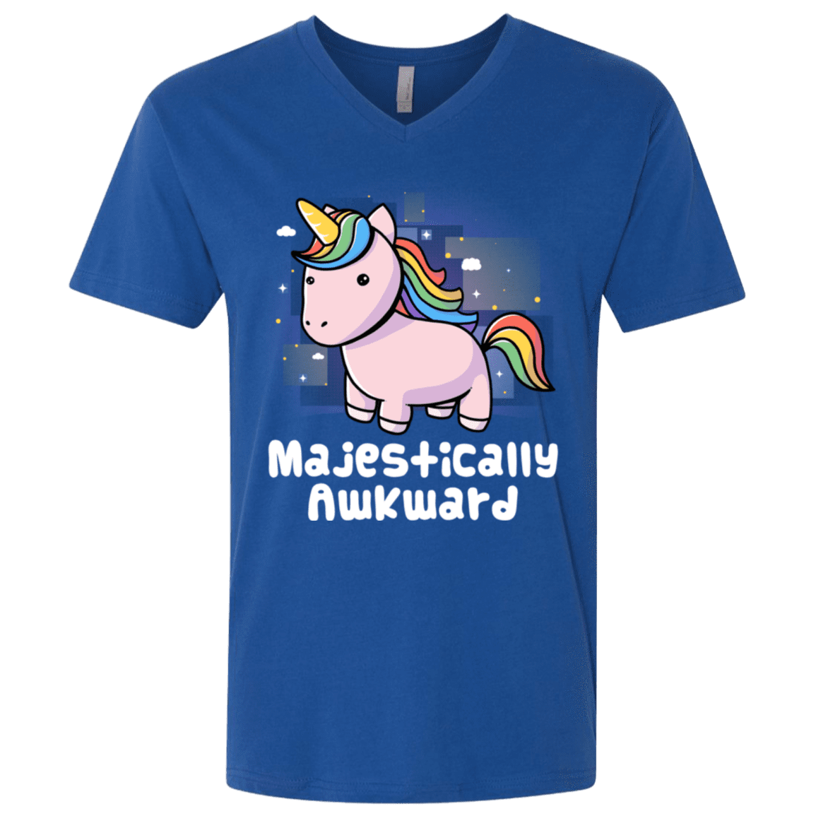 T-Shirts Royal / X-Small Majestically Awkward Men's Premium V-Neck