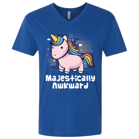 T-Shirts Royal / X-Small Majestically Awkward Men's Premium V-Neck