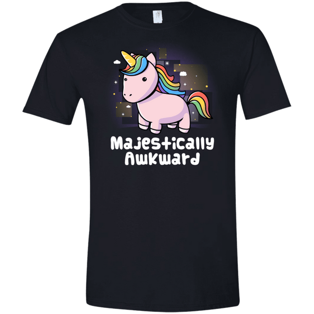 T-Shirts Black / X-Small Majestically Awkward Men's Semi-Fitted Softstyle