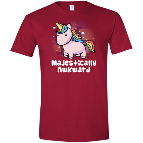 T-Shirts Cardinal Red / S Majestically Awkward Men's Semi-Fitted Softstyle