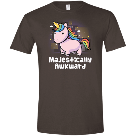 T-Shirts Dark Chocolate / S Majestically Awkward Men's Semi-Fitted Softstyle