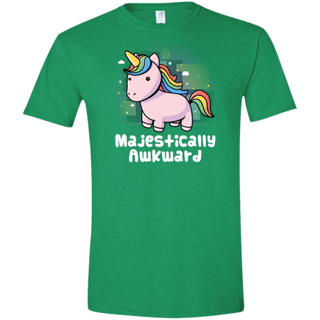T-Shirts Heather Irish Green / M Majestically Awkward Men's Semi-Fitted Softstyle