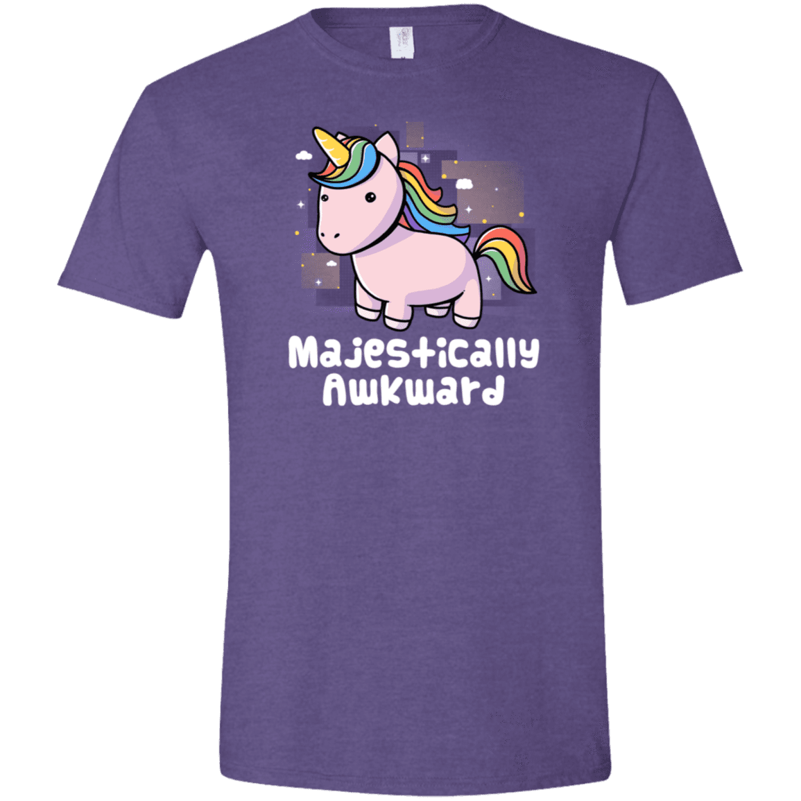 T-Shirts Heather Purple / S Majestically Awkward Men's Semi-Fitted Softstyle
