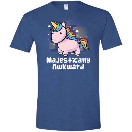 T-Shirts Heather Royal / X-Small Majestically Awkward Men's Semi-Fitted Softstyle