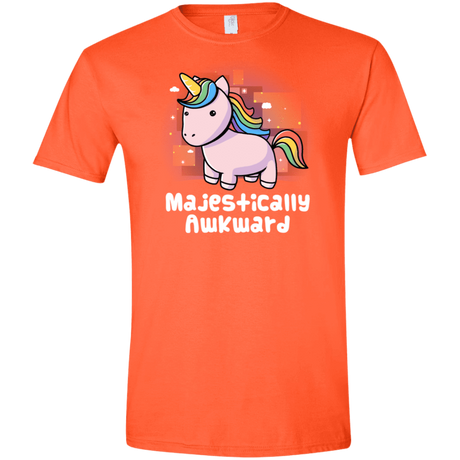 T-Shirts Orange / S Majestically Awkward Men's Semi-Fitted Softstyle