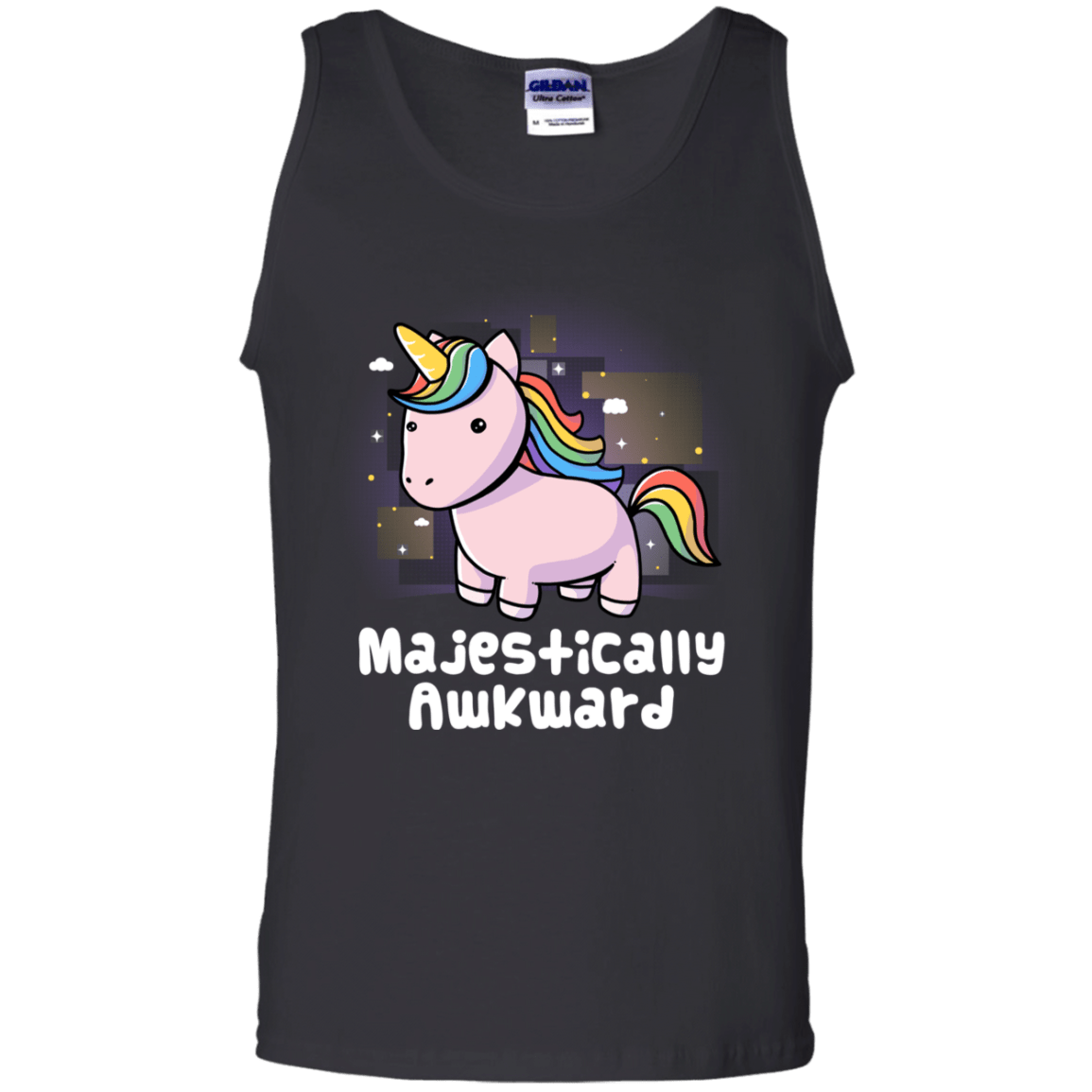 T-Shirts Black / S Majestically Awkward Men's Tank Top