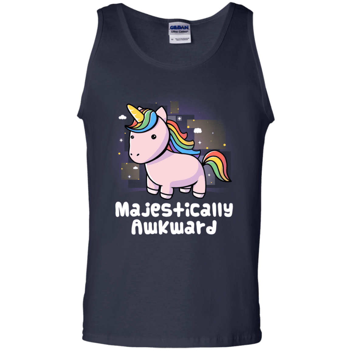 T-Shirts Navy / S Majestically Awkward Men's Tank Top