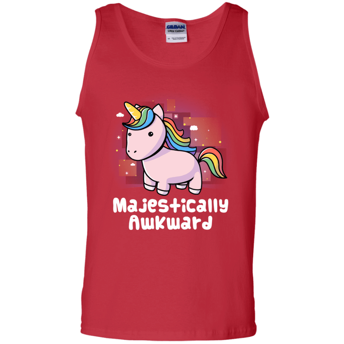 T-Shirts Red / S Majestically Awkward Men's Tank Top
