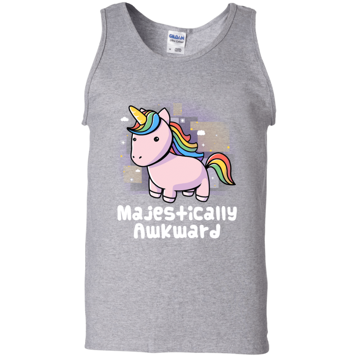 T-Shirts Sport Grey / S Majestically Awkward Men's Tank Top
