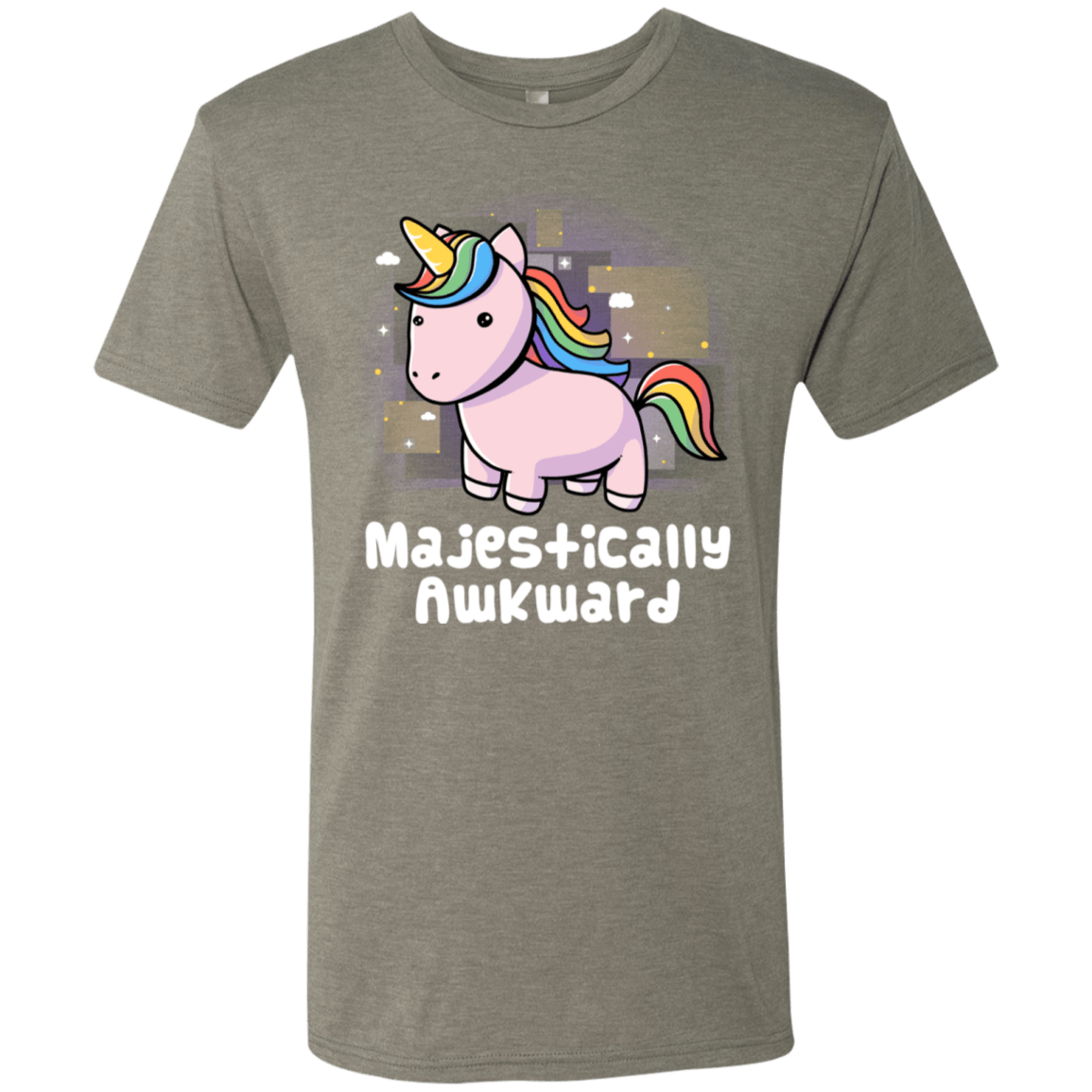 T-Shirts Venetian Grey / S Majestically Awkward Men's Triblend T-Shirt