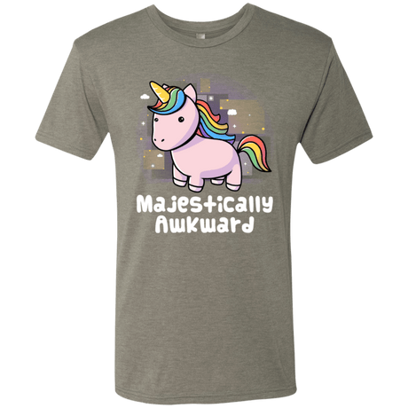 T-Shirts Venetian Grey / S Majestically Awkward Men's Triblend T-Shirt