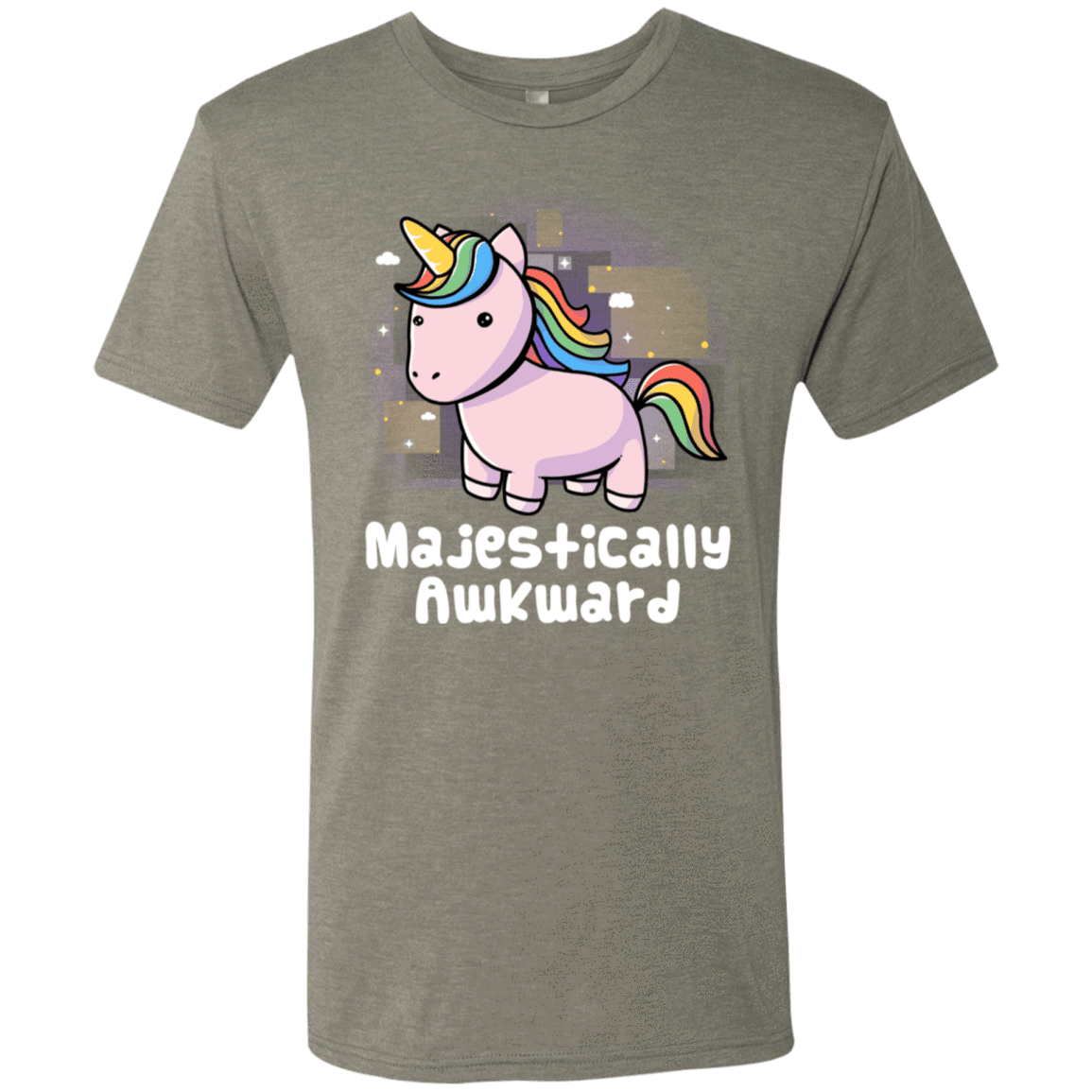 T-Shirts Venetian Grey / S Majestically Awkward Men's Triblend T-Shirt