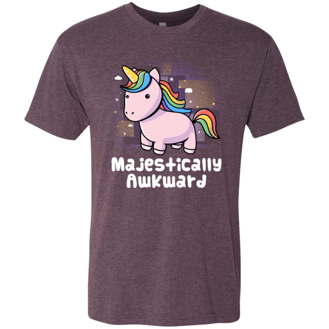 T-Shirts Vintage Purple / S Majestically Awkward Men's Triblend T-Shirt