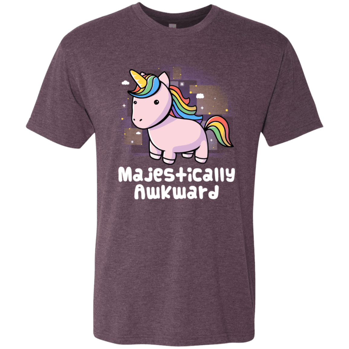 T-Shirts Vintage Purple / S Majestically Awkward Men's Triblend T-Shirt