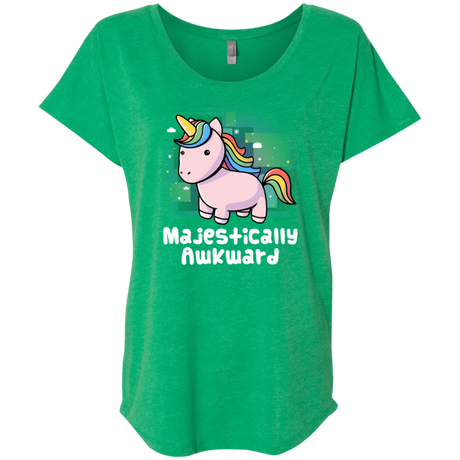 T-Shirts Envy / X-Small Majestically Awkward Triblend Dolman Sleeve