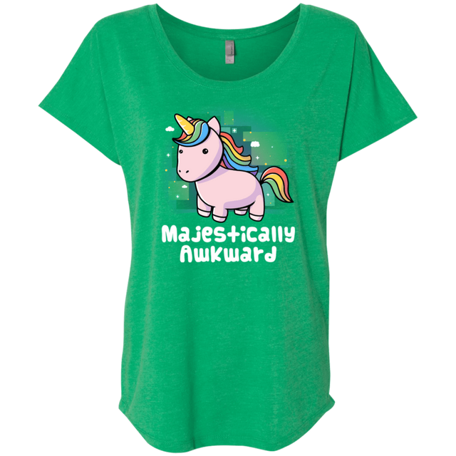 T-Shirts Envy / X-Small Majestically Awkward Triblend Dolman Sleeve