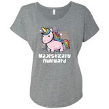 T-Shirts Premium Heather / X-Small Majestically Awkward Triblend Dolman Sleeve