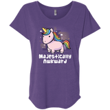 T-Shirts Purple Rush / X-Small Majestically Awkward Triblend Dolman Sleeve