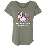 T-Shirts Venetian Grey / X-Small Majestically Awkward Triblend Dolman Sleeve