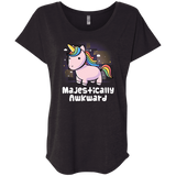 T-Shirts Vintage Black / X-Small Majestically Awkward Triblend Dolman Sleeve