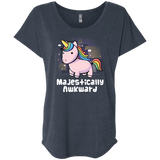 T-Shirts Vintage Navy / X-Small Majestically Awkward Triblend Dolman Sleeve